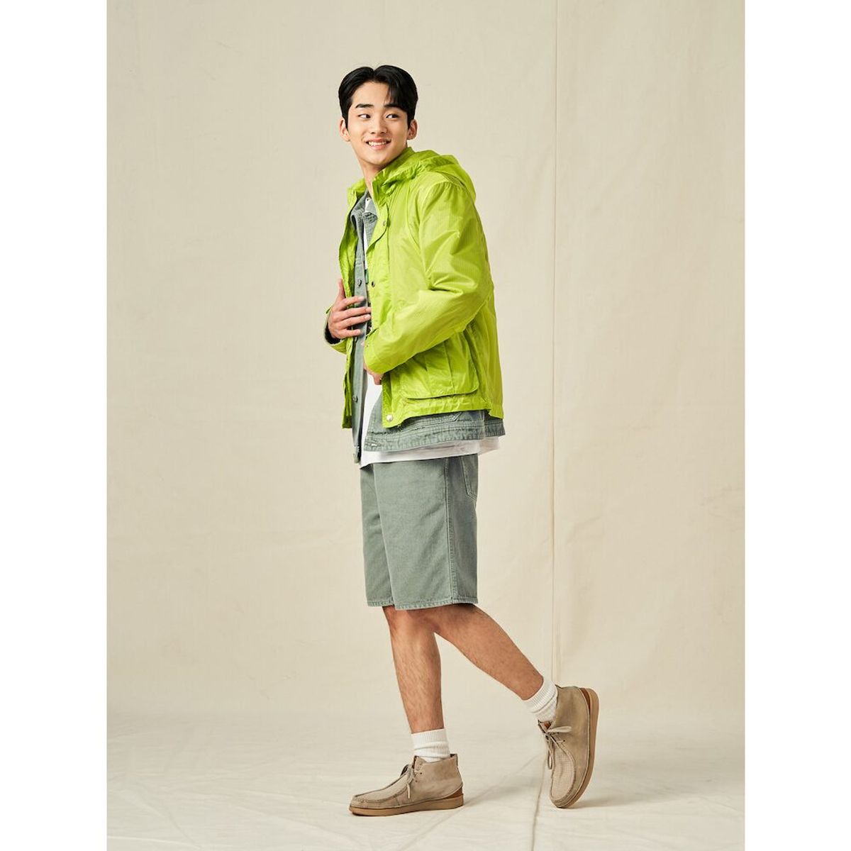 빈폴 멘(BEANPOLE MEN) [Reedition] 윈드브레이커  라이트 그린