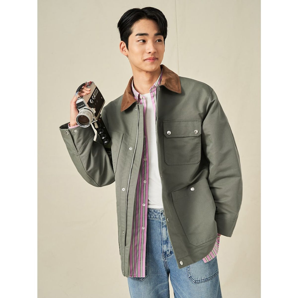 빈폴 멘(BEANPOLE MEN) [Reedition] 초어 재킷  카키