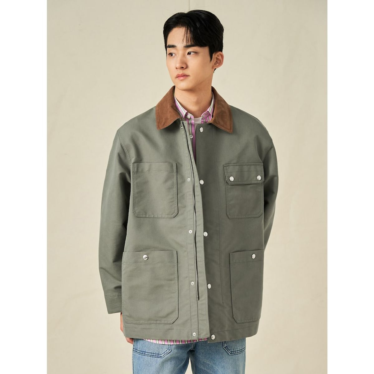 빈폴 멘(BEANPOLE MEN) [Reedition] 초어 재킷  카키