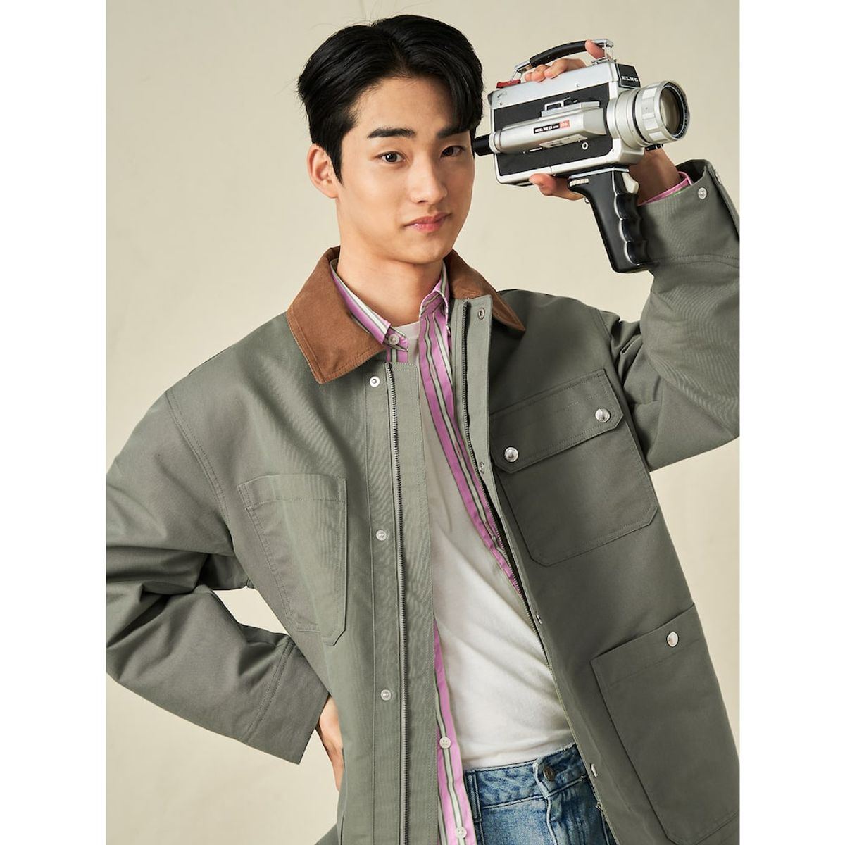 빈폴 멘(BEANPOLE MEN) [Reedition] 초어 재킷  카키
