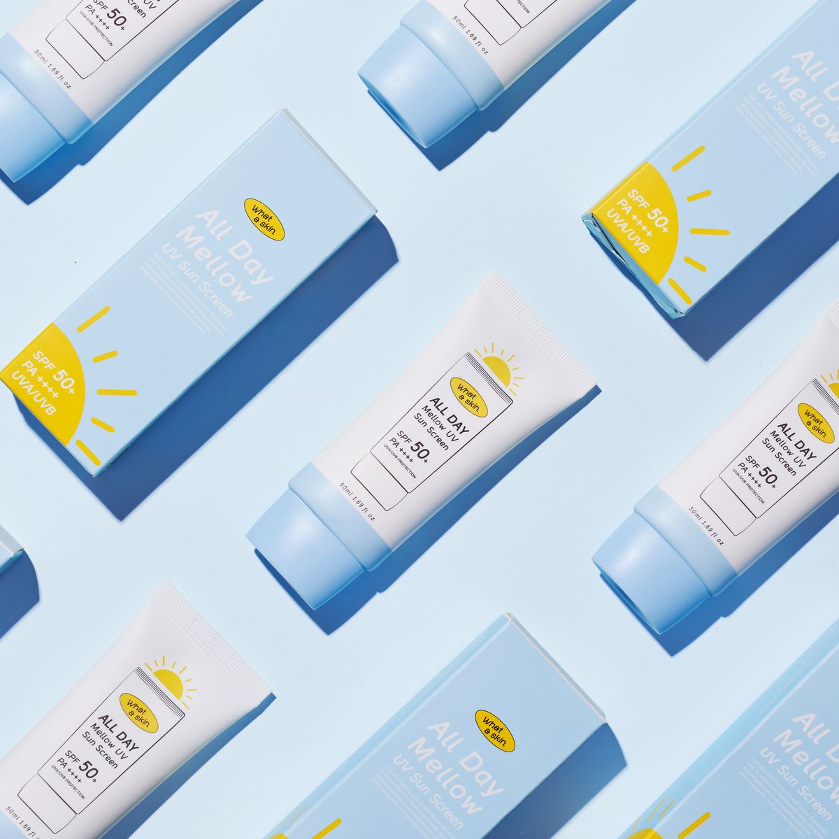 와더스킨(WHATASKIN) 올데이 멜로우 유브이 선크림 SPF50+/PA++++ 50ml