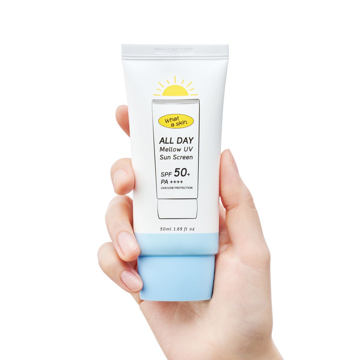 와더스킨(WHATASKIN) 올데이 멜로우 유브이 선크림 SPF50+/PA++++ 50ml