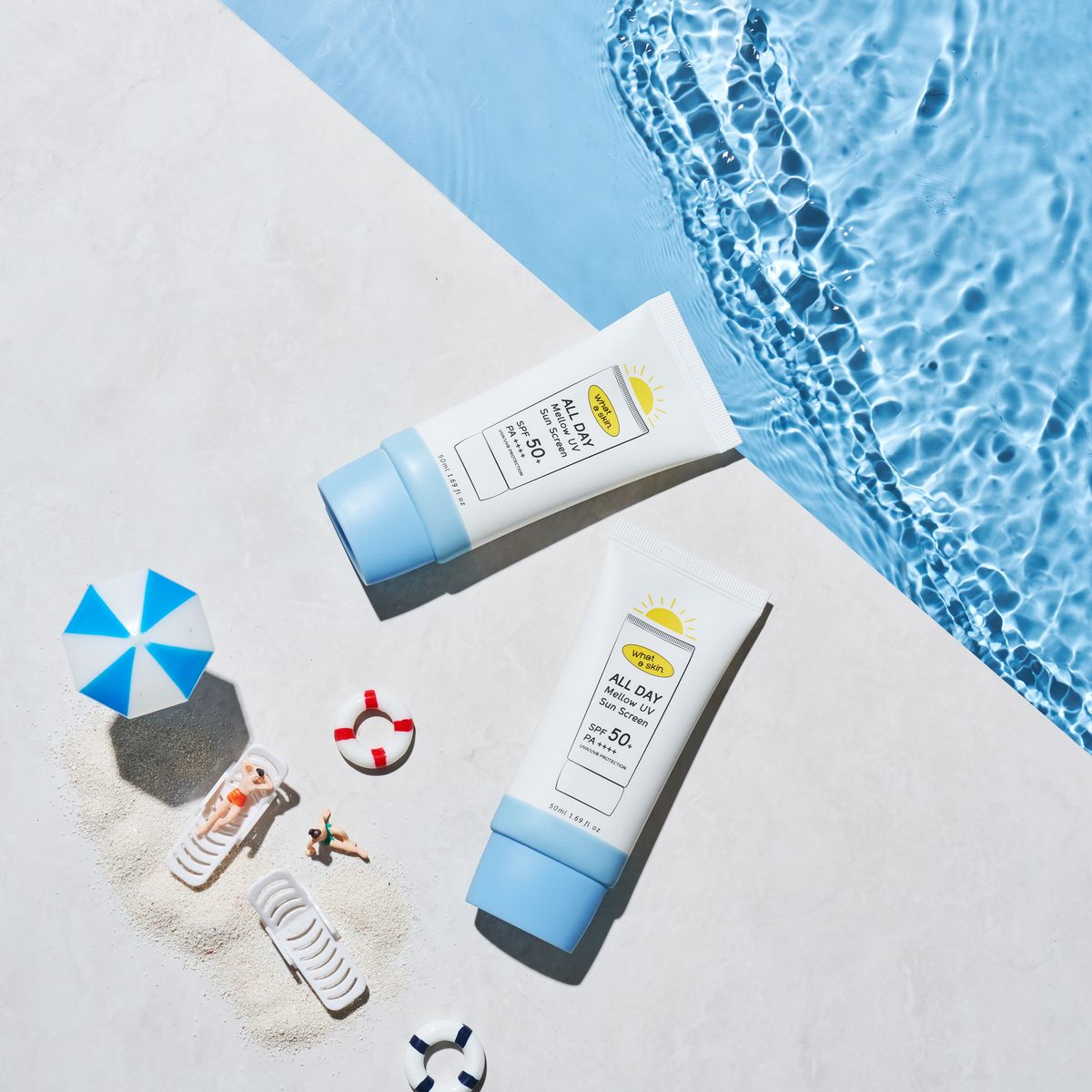 와더스킨(WHATASKIN) 올데이 멜로우 유브이 선크림 SPF50+/PA++++ 50ml