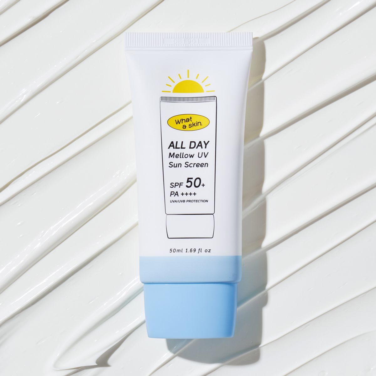 와더스킨(WHATASKIN) 올데이 멜로우 유브이 선크림 SPF50+/PA++++ 50ml