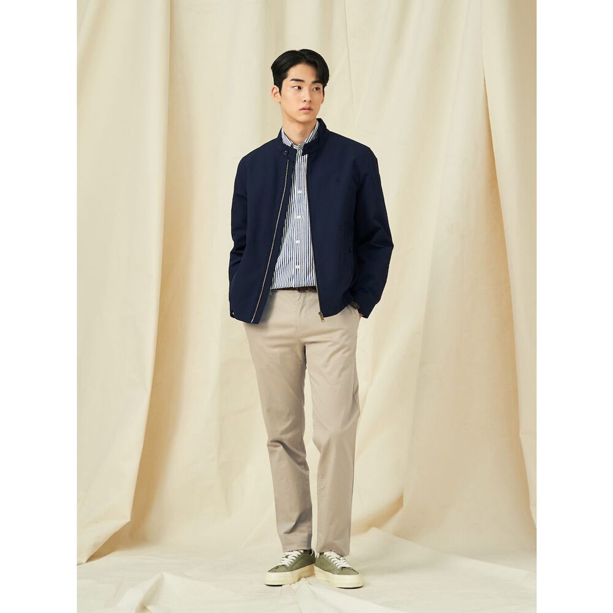 빈폴 멘(BEANPOLE MEN) [Essential] 해링턴 재킷  네이비