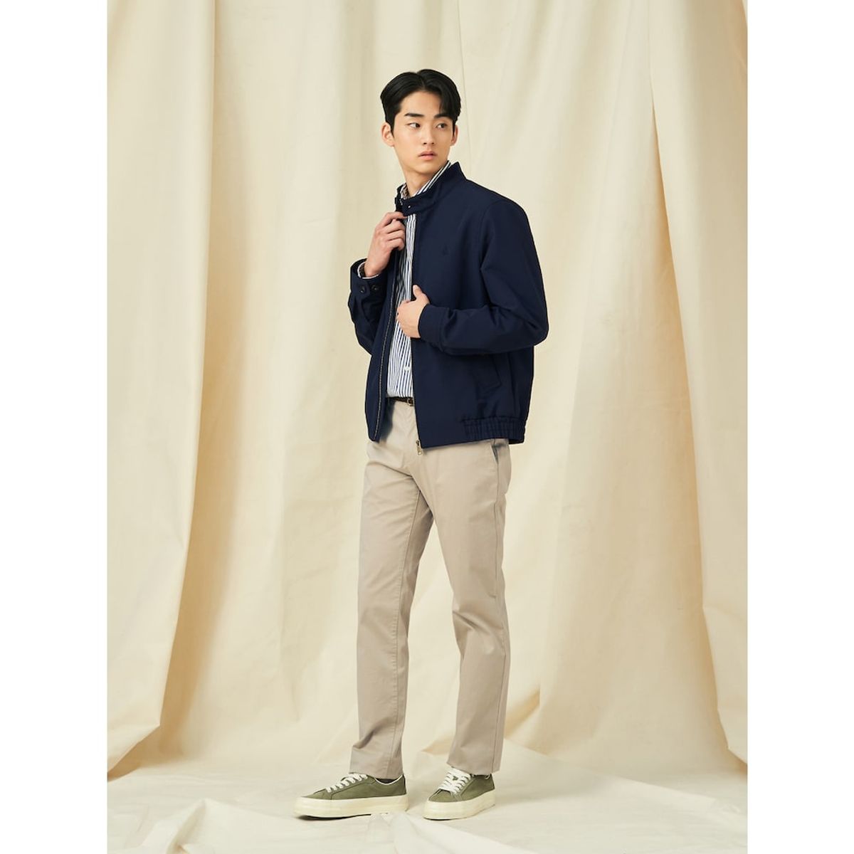 빈폴 멘(BEANPOLE MEN) [Essential] 해링턴 재킷  네이비