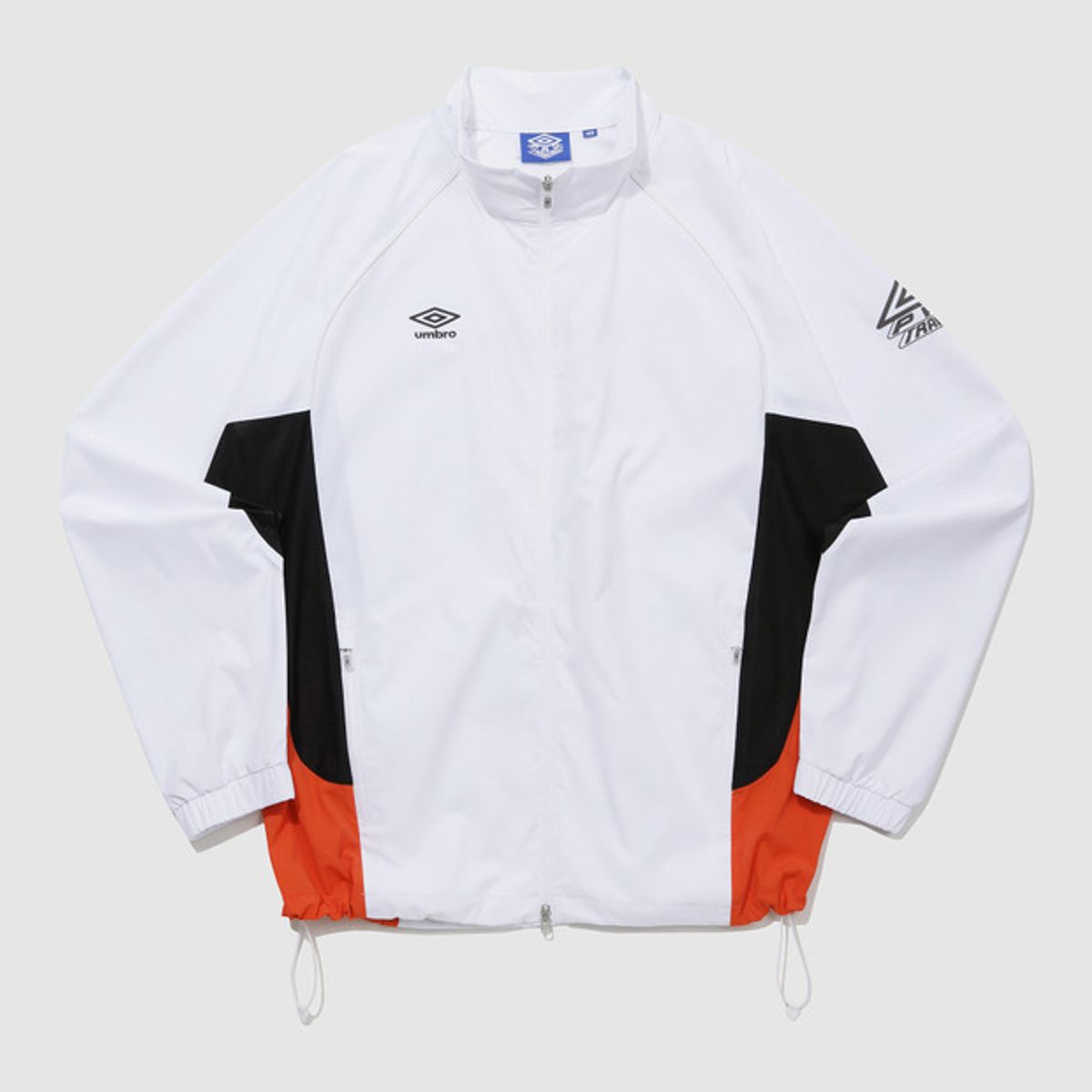 엄브로(UMBRO) PTR 워밍업 스탠넥 바람막이 자켓 화이트(UQ121SJK21)