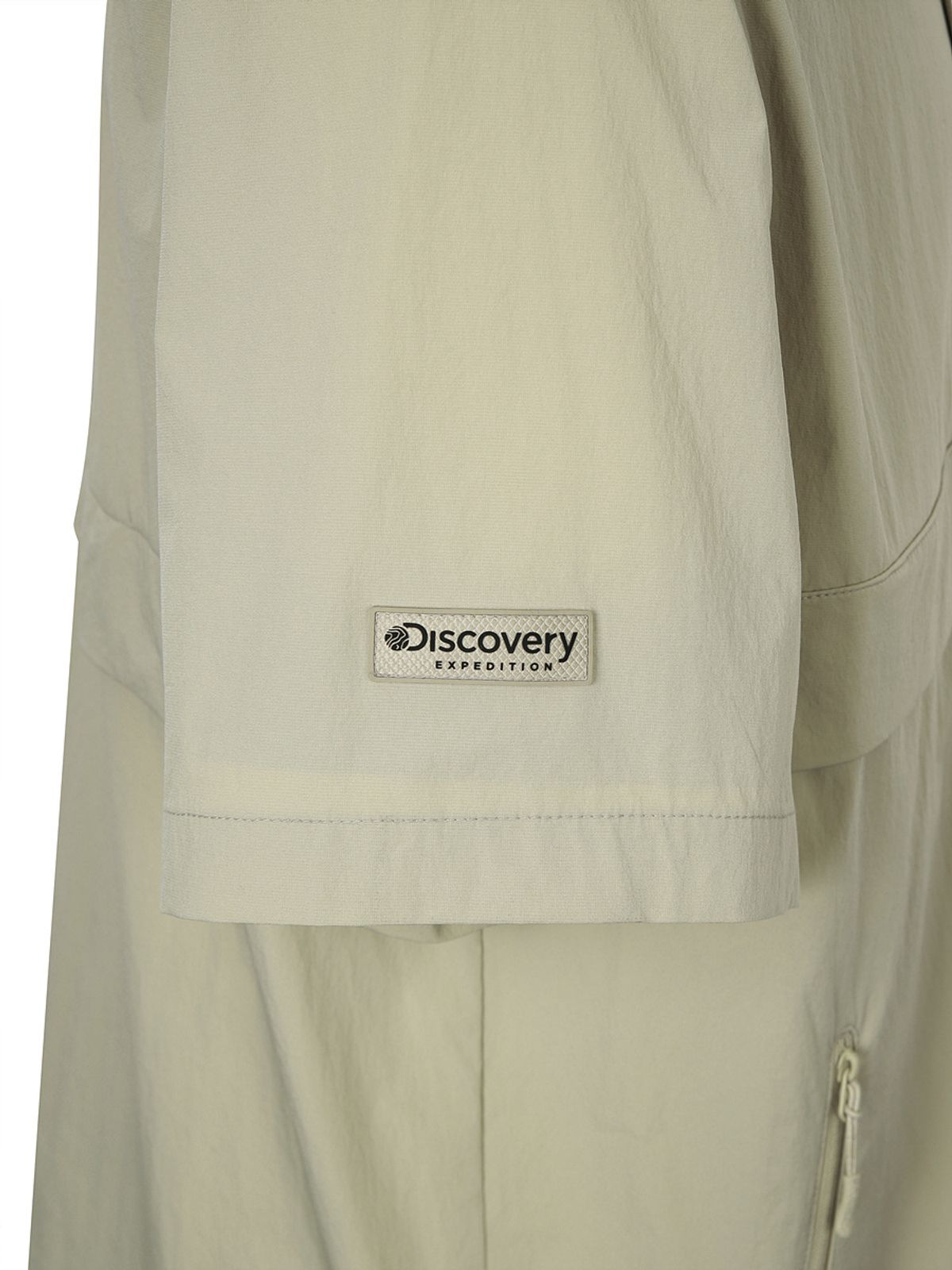 디스커버리 익스페디션(DISCOVERY EXPEDITION) 프레시벤트 폴튼 트레이닝 반팔 하이넥 아노락 (L/BEIGE)