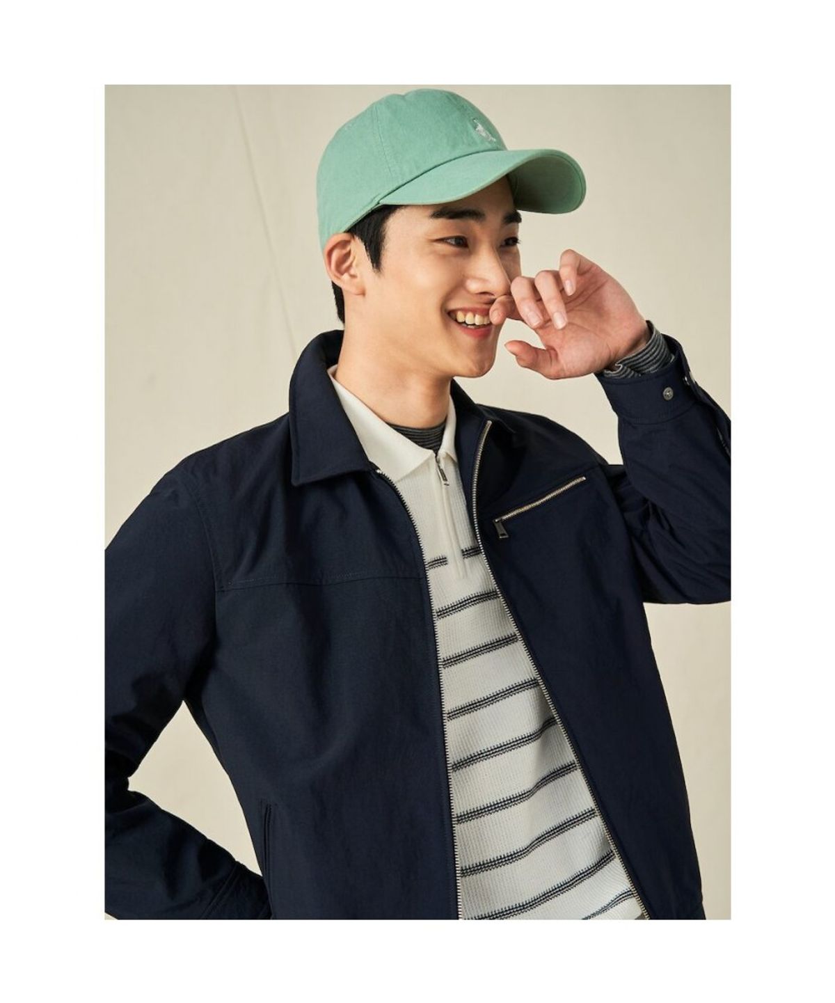 빈폴 멘(BEANPOLE MEN) 봄 블루종  네이비 (BC5139C16R)