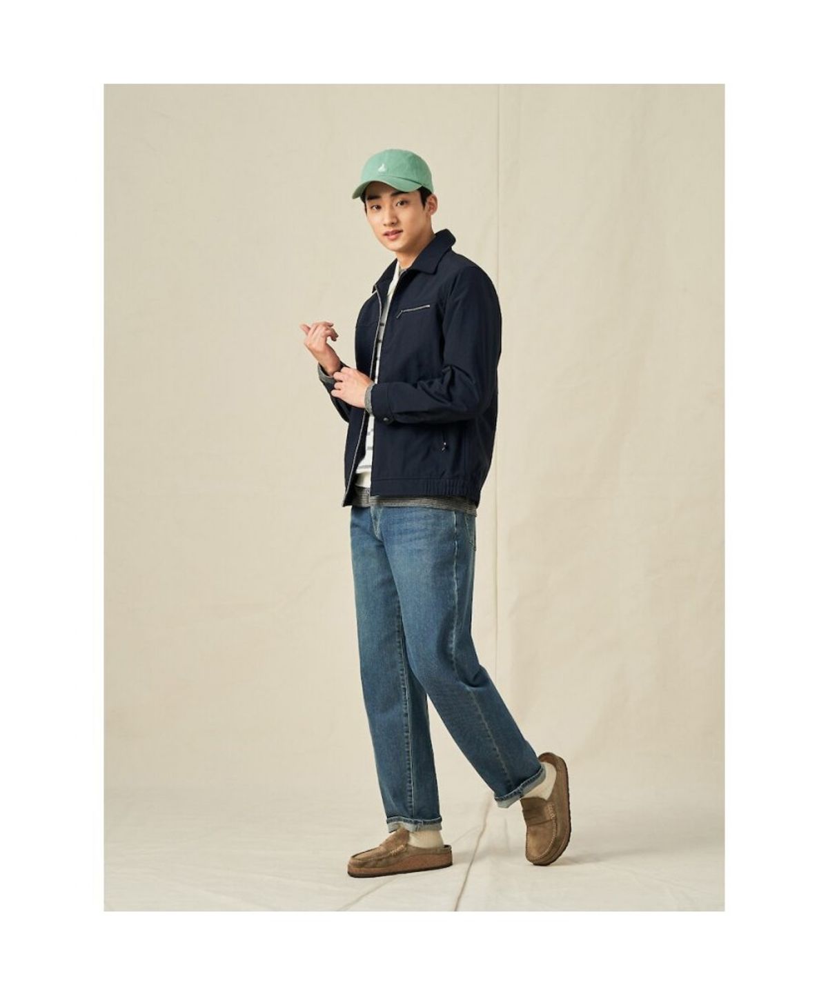 빈폴 멘(BEANPOLE MEN) 봄 블루종  네이비 (BC5139C16R)