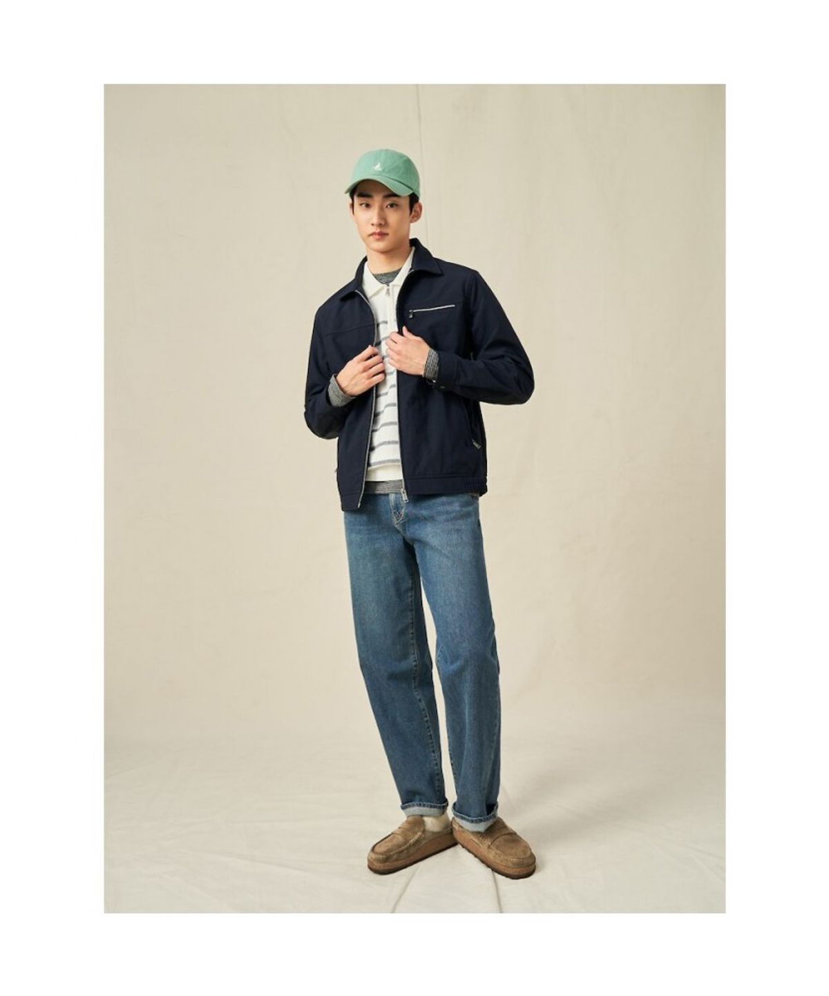 빈폴 멘(BEANPOLE MEN) 봄 블루종  네이비 (BC5139C16R)