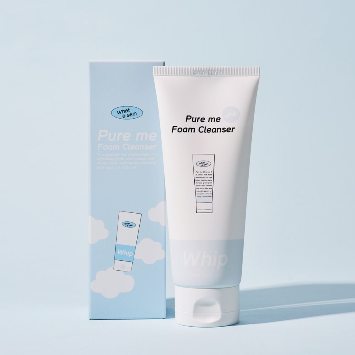 와더스킨(WHATASKIN) 퓨어미 휩 폼클렌징 150g