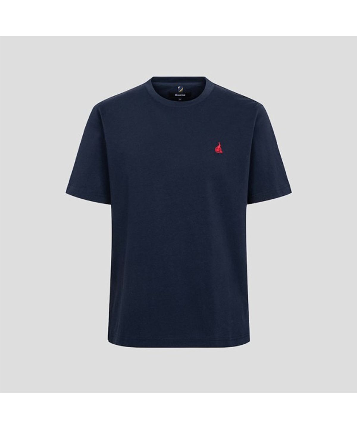 빈폴 멘(BEANPOLE MEN) [Essential] 수피마 코튼 라운드넥 티셔츠  네이비 (BC5242E12R)