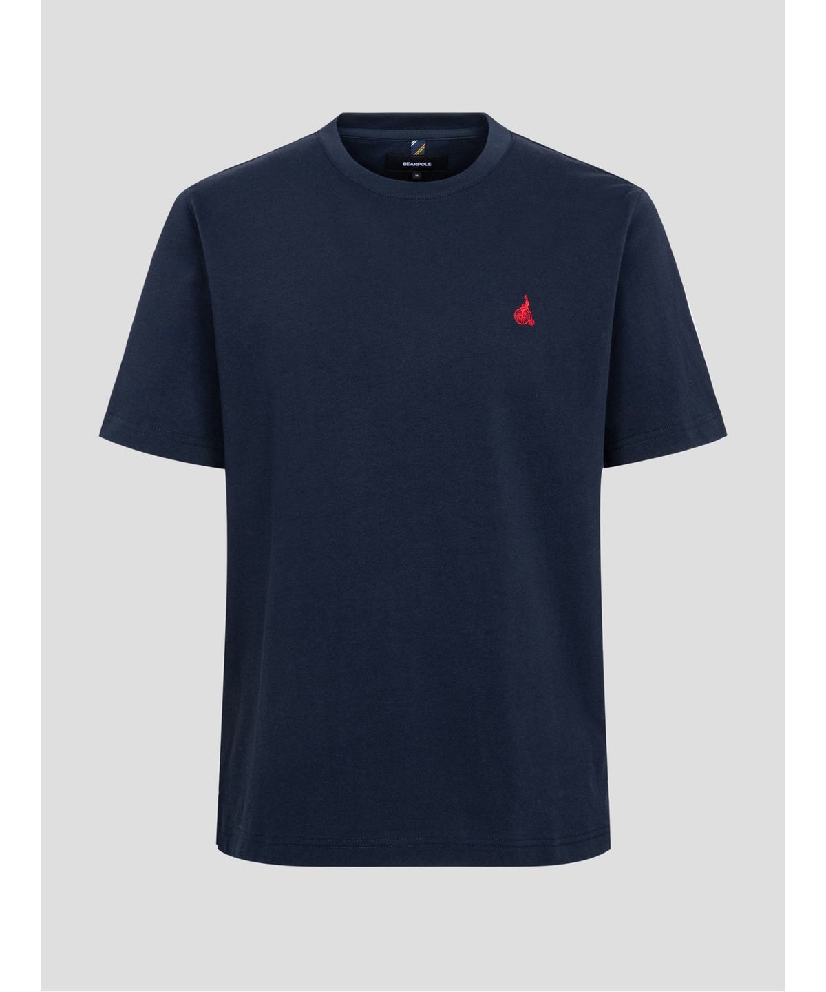빈폴 멘(BEANPOLE MEN) [Essential] 수피마 코튼 라운드넥 티셔츠  네이비 (BC5242E12R)