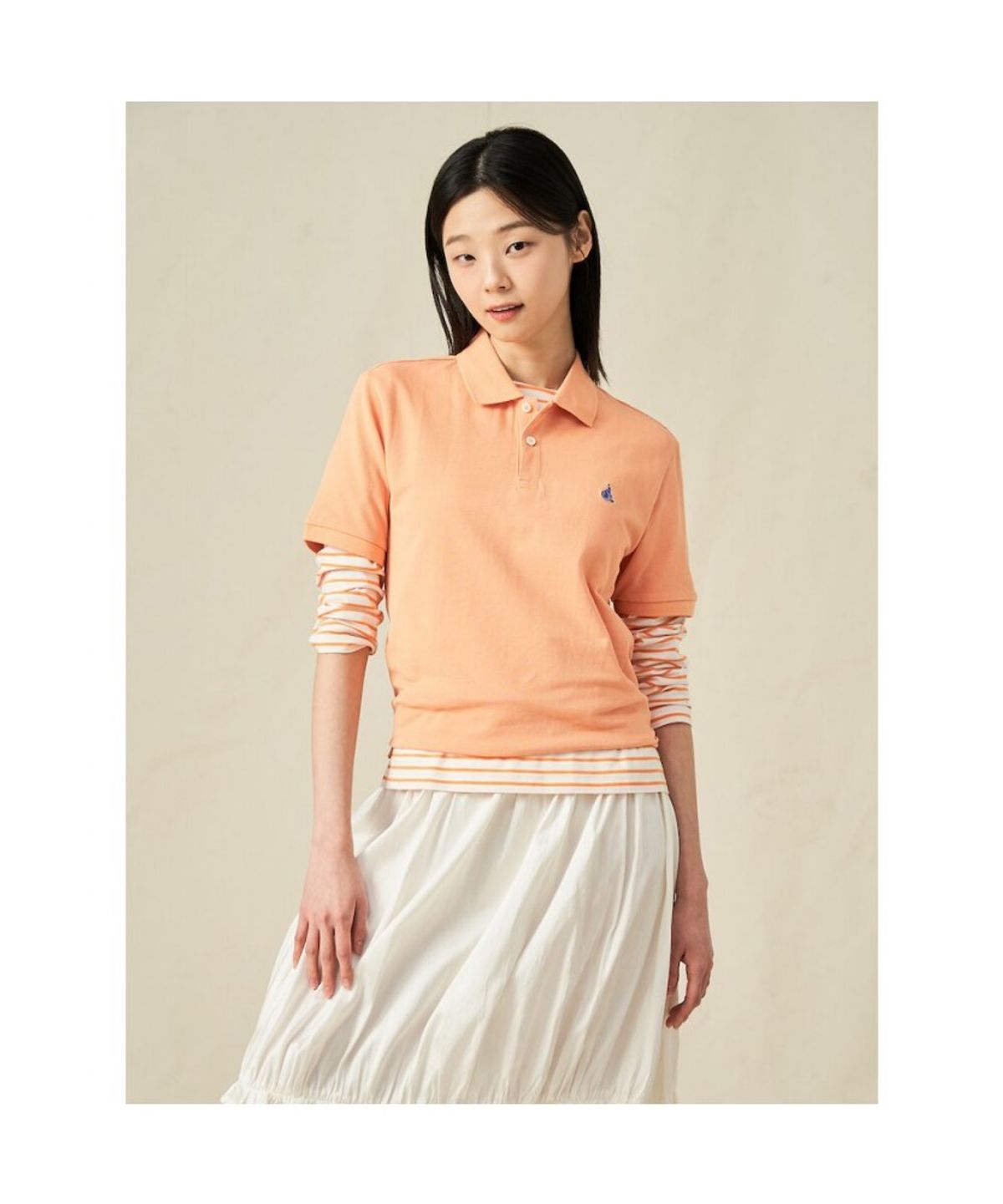 빈폴 멘(BEANPOLE MEN) [Essential] 남녀공용 수피마 코튼 피케 티셔츠  살몬핑크 (BC5242E119)