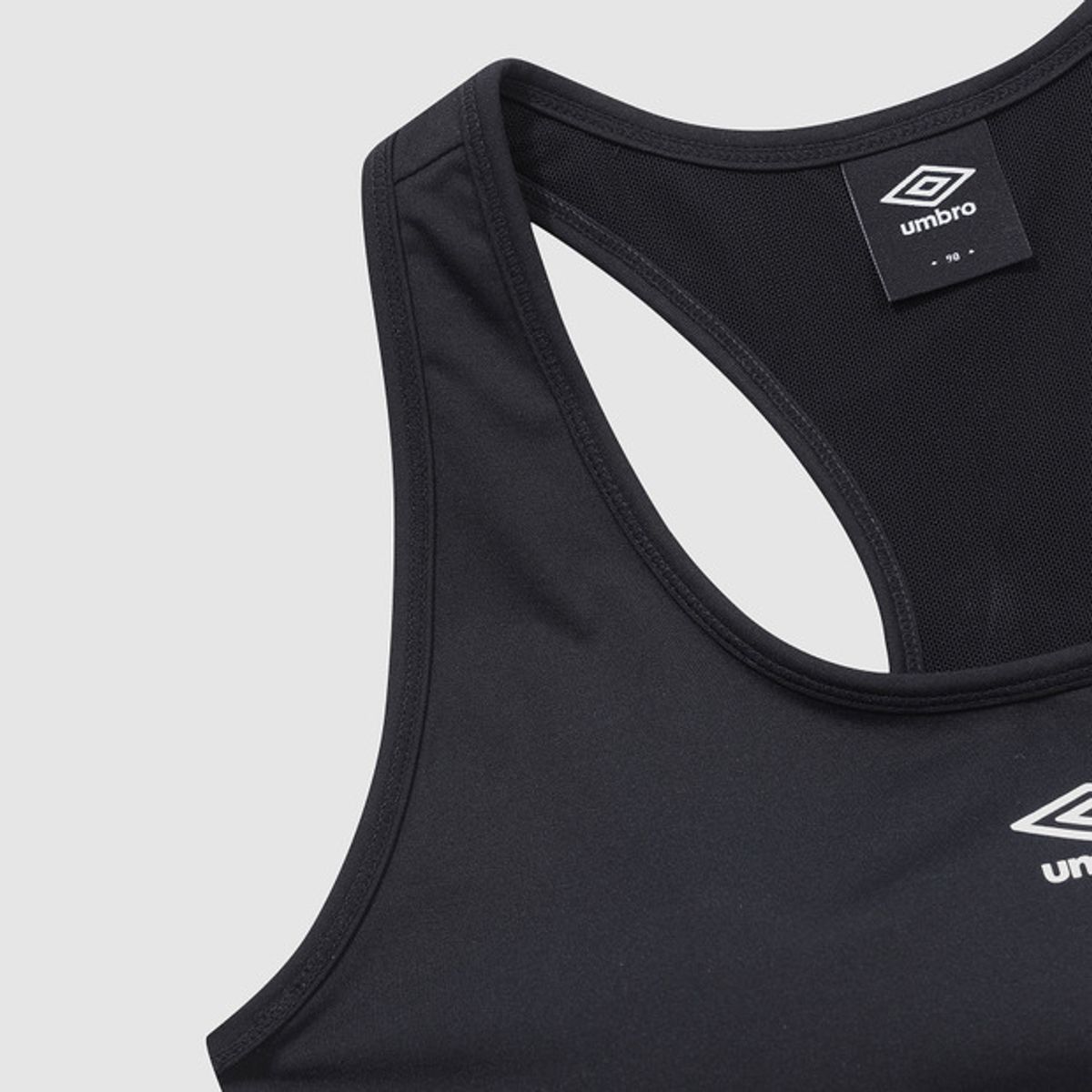 엄브로(UMBRO) PTR 미디움서포트 우먼스 내장형 브라탑 블랙(UQ122SBR21)