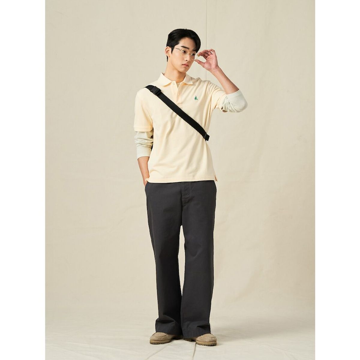 빈폴 멘(BEANPOLE MEN) [Essential] 남녀공용 수피마 코튼 피케 티셔츠  레몬 (BC5242E11F)