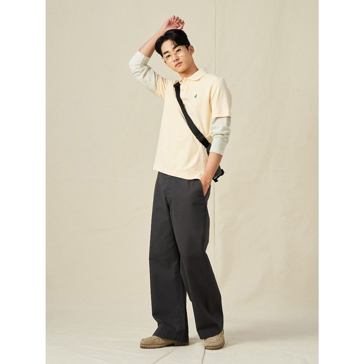빈폴 멘(BEANPOLE MEN) [Essential] 남녀공용 수피마 코튼 피케 티셔츠  레몬 (BC5242E11F)