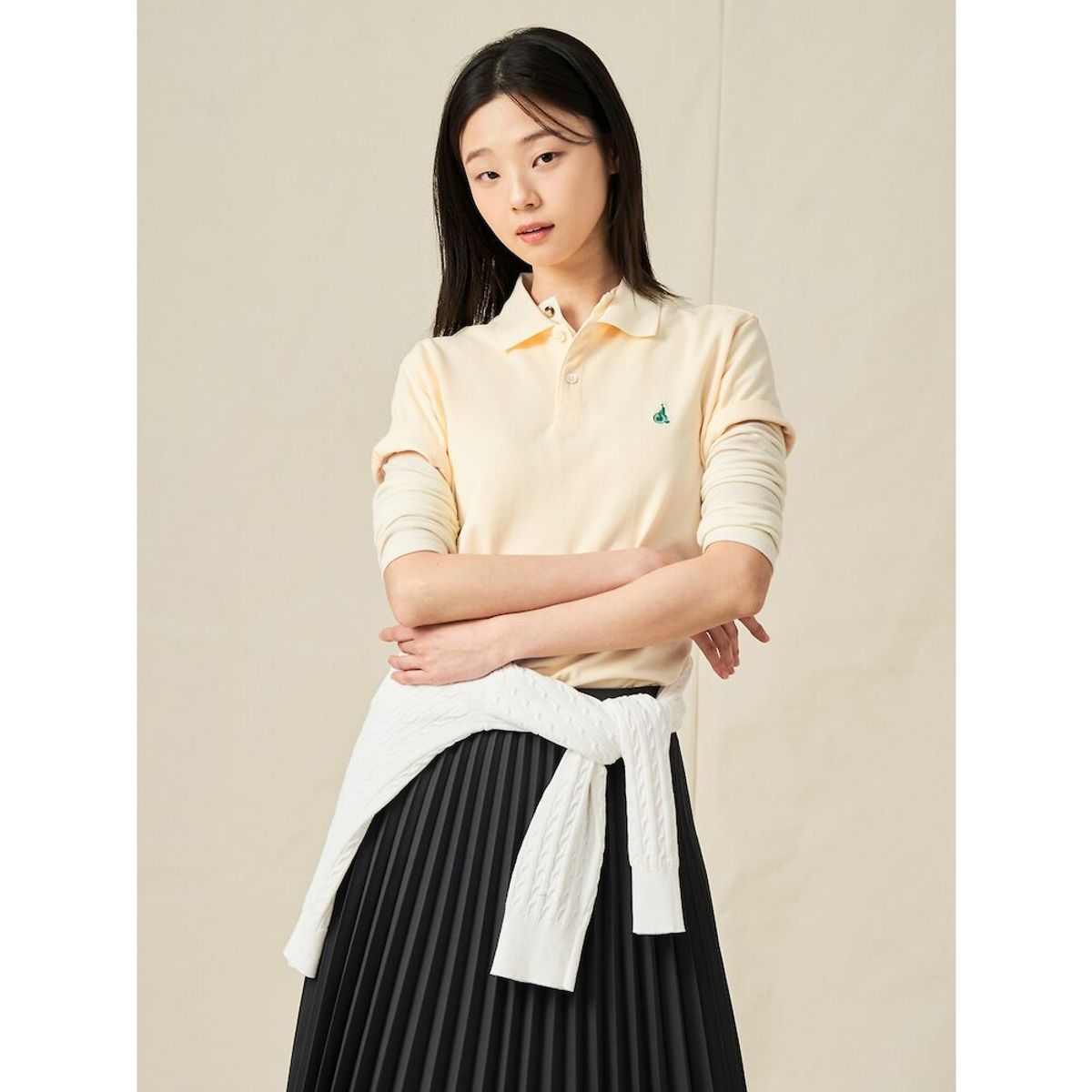 빈폴 멘(BEANPOLE MEN) [Essential] 남녀공용 수피마 코튼 피케 티셔츠  레몬 (BC5242E11F)