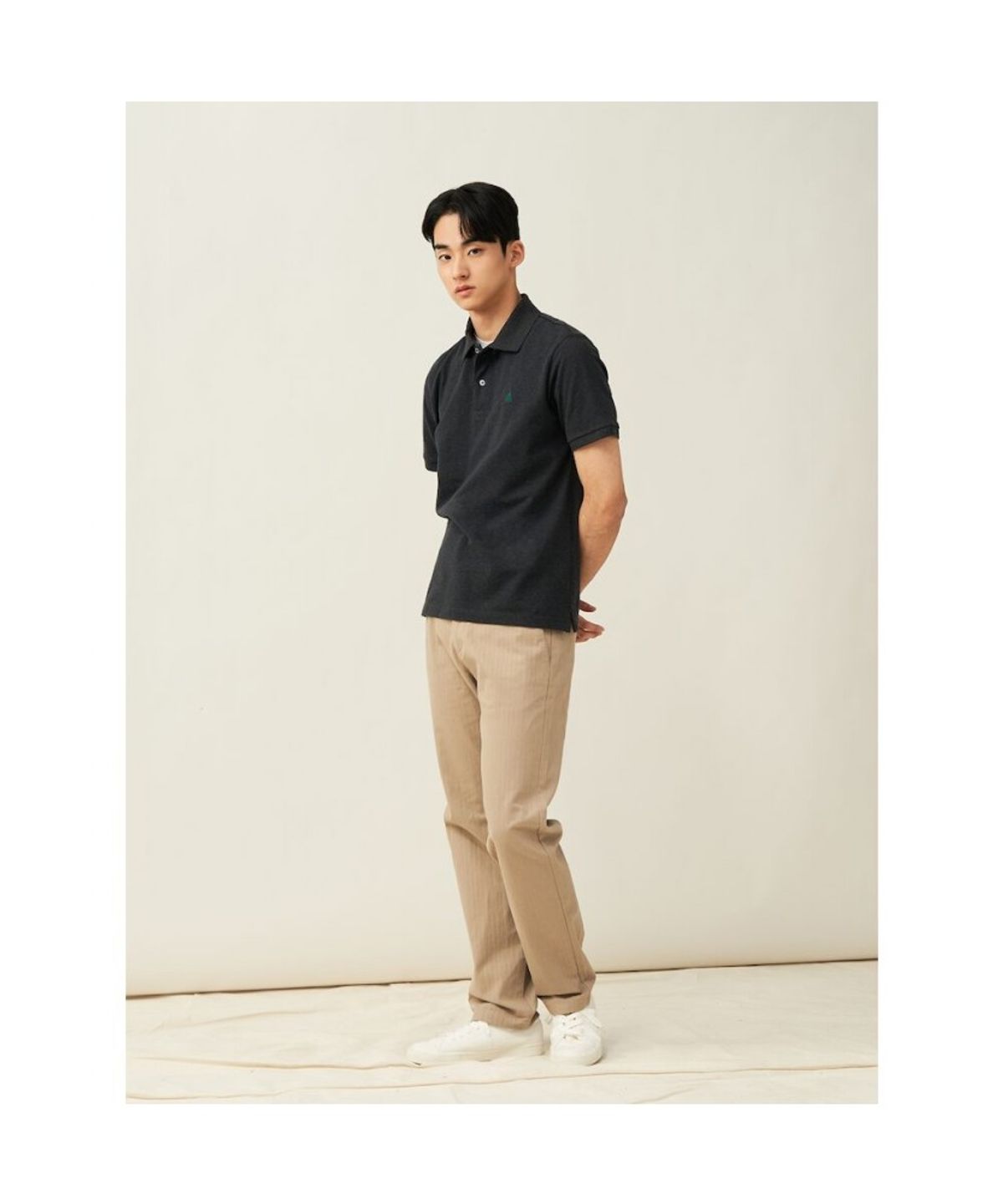 빈폴 멘(BEANPOLE MEN) [Essential] 남녀공용 수피마 코튼 피케 티셔츠  애쉬 (BC5242E114)