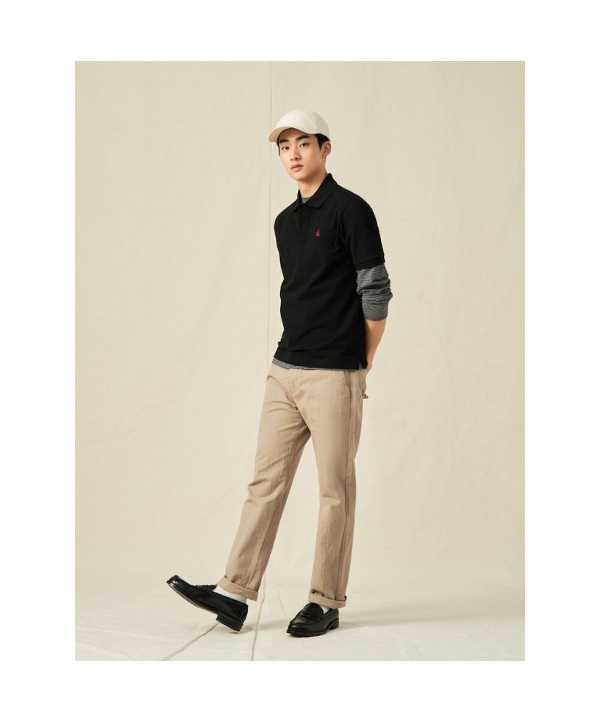 빈폴 멘(BEANPOLE MEN) [Essential] 남녀공용 수피마 코튼 피케 티셔츠  블랙 (BC5242E115)