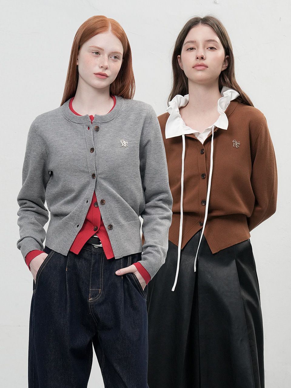 MUSINSA公式 | GENERAL IDEA Essential Cardigan 2TYPE [SET]