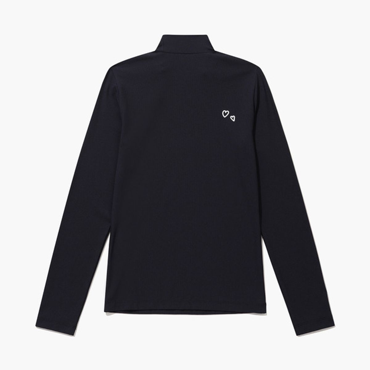 르꼬끄 골프(LECOQ GOLF) 여성 골지 하이넥 티셔츠 (GQ122LIL21)