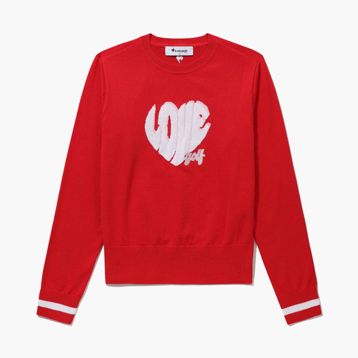 르꼬끄 골프(LECOQ GOLF) 여성 원포인트 라운드 스웨터 (GQ122LKP11)