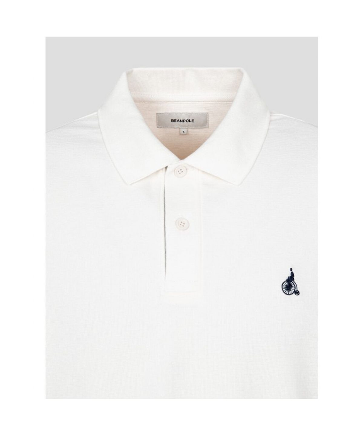 빈폴 멘(BEANPOLE MEN) 미니와플 칼라넥 티셔츠  아이보리 (BC5141C120)