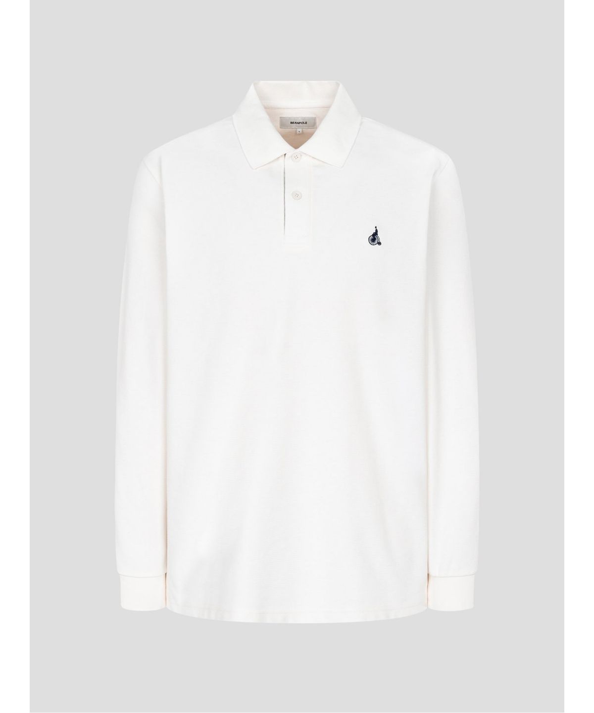 빈폴 멘(BEANPOLE MEN) 미니와플 칼라넥 티셔츠  아이보리 (BC5141C120)