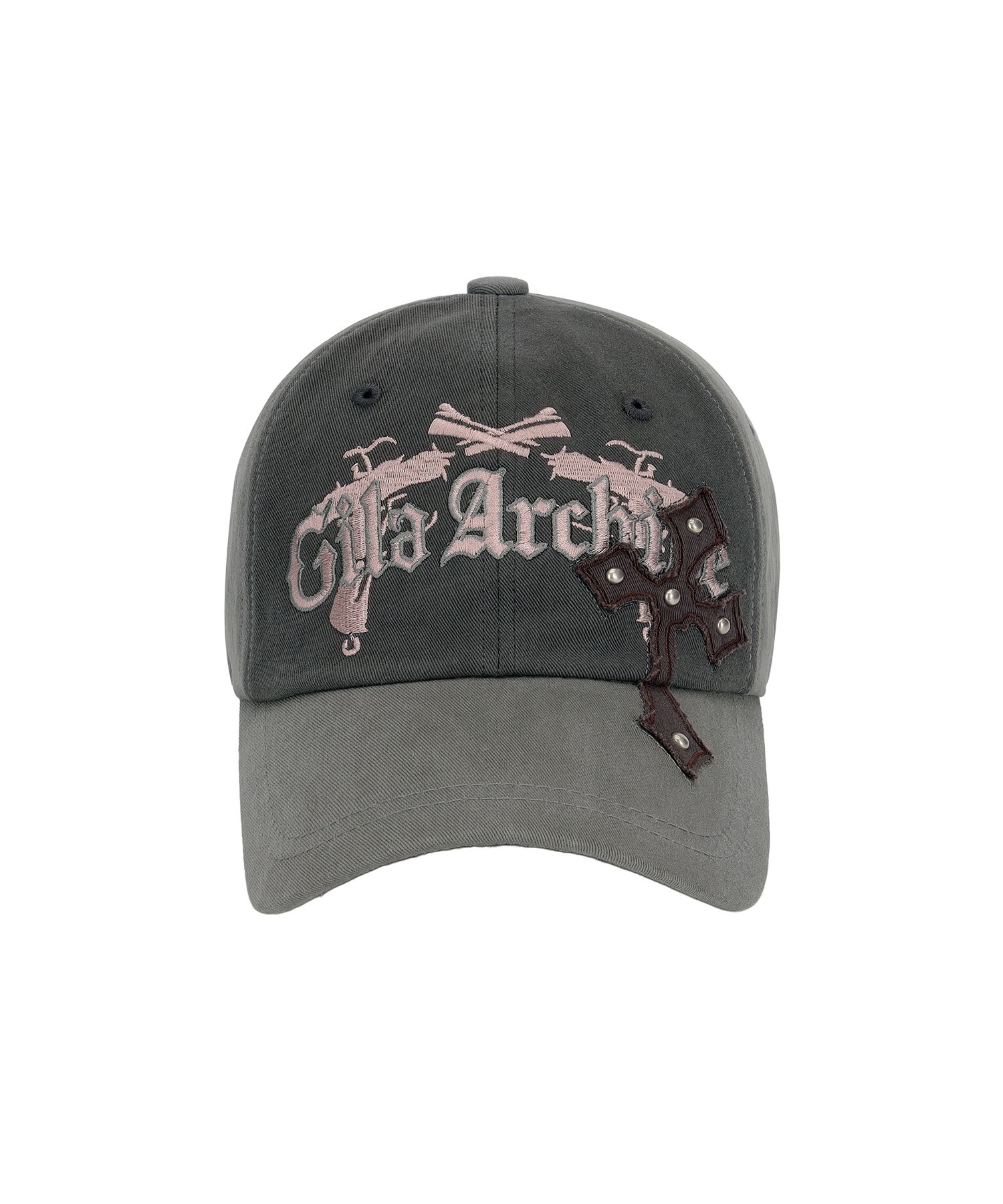 GILA ARCHIVE☆CROSS PATCHED PISTOL BALLCAP MUSINSA | GILAARCHIVE CROSS PATCHED PISTOL BALLCAP_GY