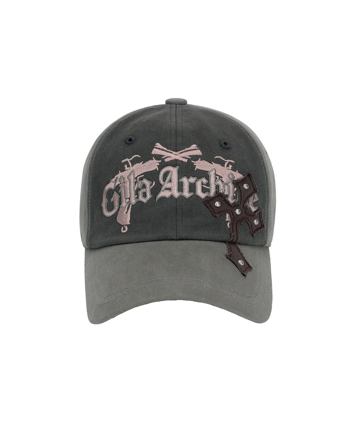 길라아카이브(GILAARCHIVE) CROSS PATCHED PISTOL BALLCAP_GY