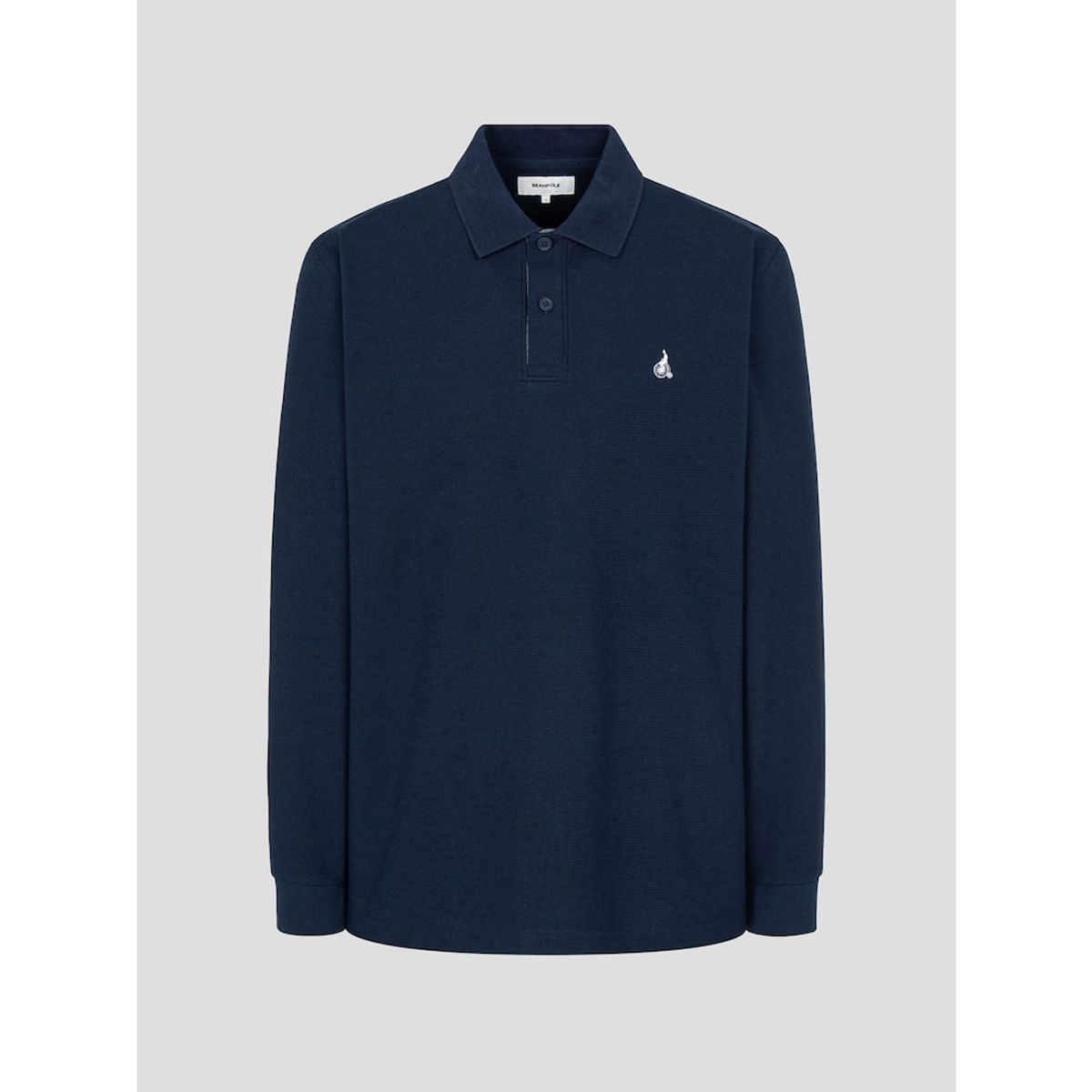 빈폴 멘(BEANPOLE MEN) 미니와플 칼라넥 티셔츠  네이비 (BC5141C12R)