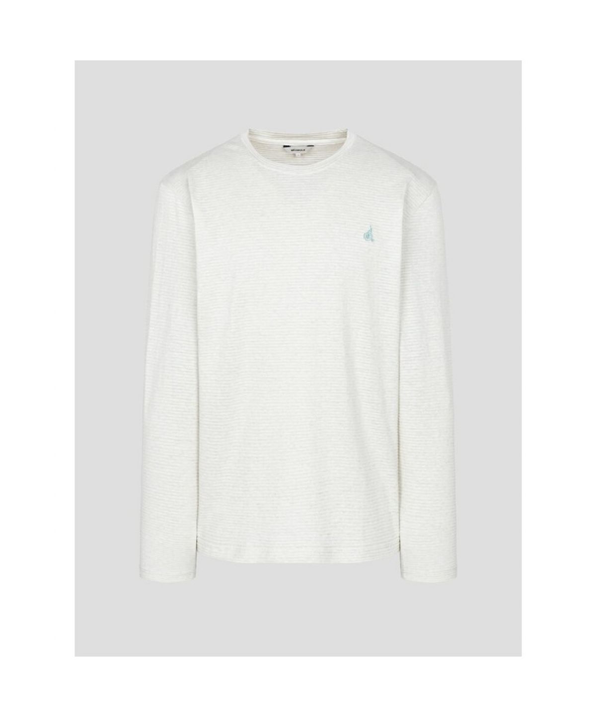 빈폴 멘(BEANPOLE MEN) 미니 스트라이프 라운드 티셔츠  라이트 그린 (BC5141C32L)