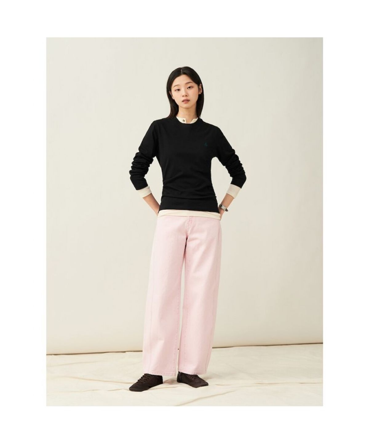 빈폴 멘(BEANPOLE MEN) [Essential] 남녀공용 수피마 코튼 라운드넥 티셔츠  블랙 (BC5141E025)