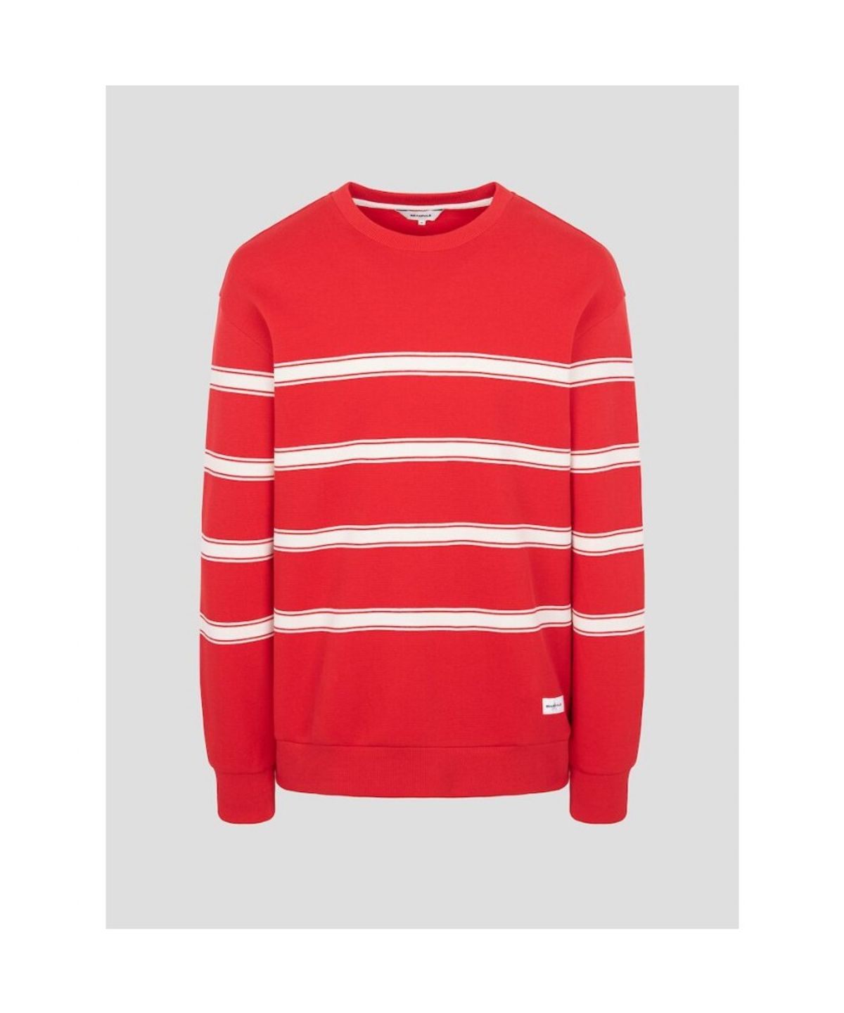 빈폴 멘(BEANPOLE MEN) 스트라이프 스웨트 셔츠  레드 (BC5141C316)