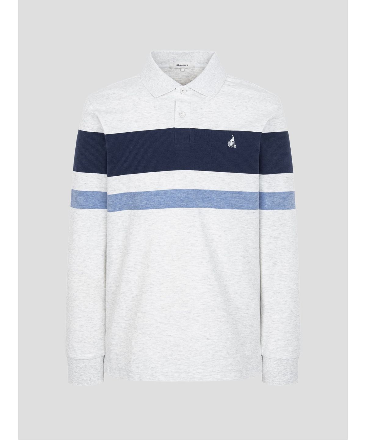 빈폴 멘(BEANPOLE MEN) 피케 컬러블록 칼라넥 티셔츠  라이트 그레이 (BC5141C132)