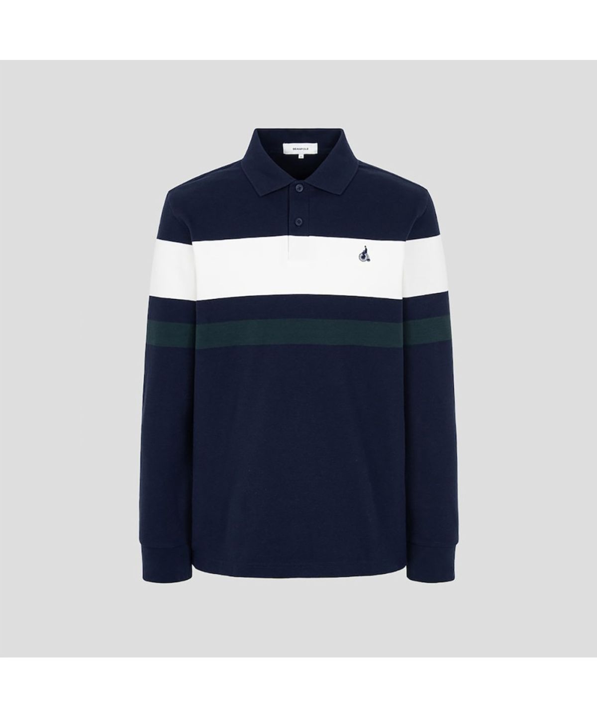 빈폴 멘(BEANPOLE MEN) 피케 컬러블록 칼라넥 티셔츠  네이비