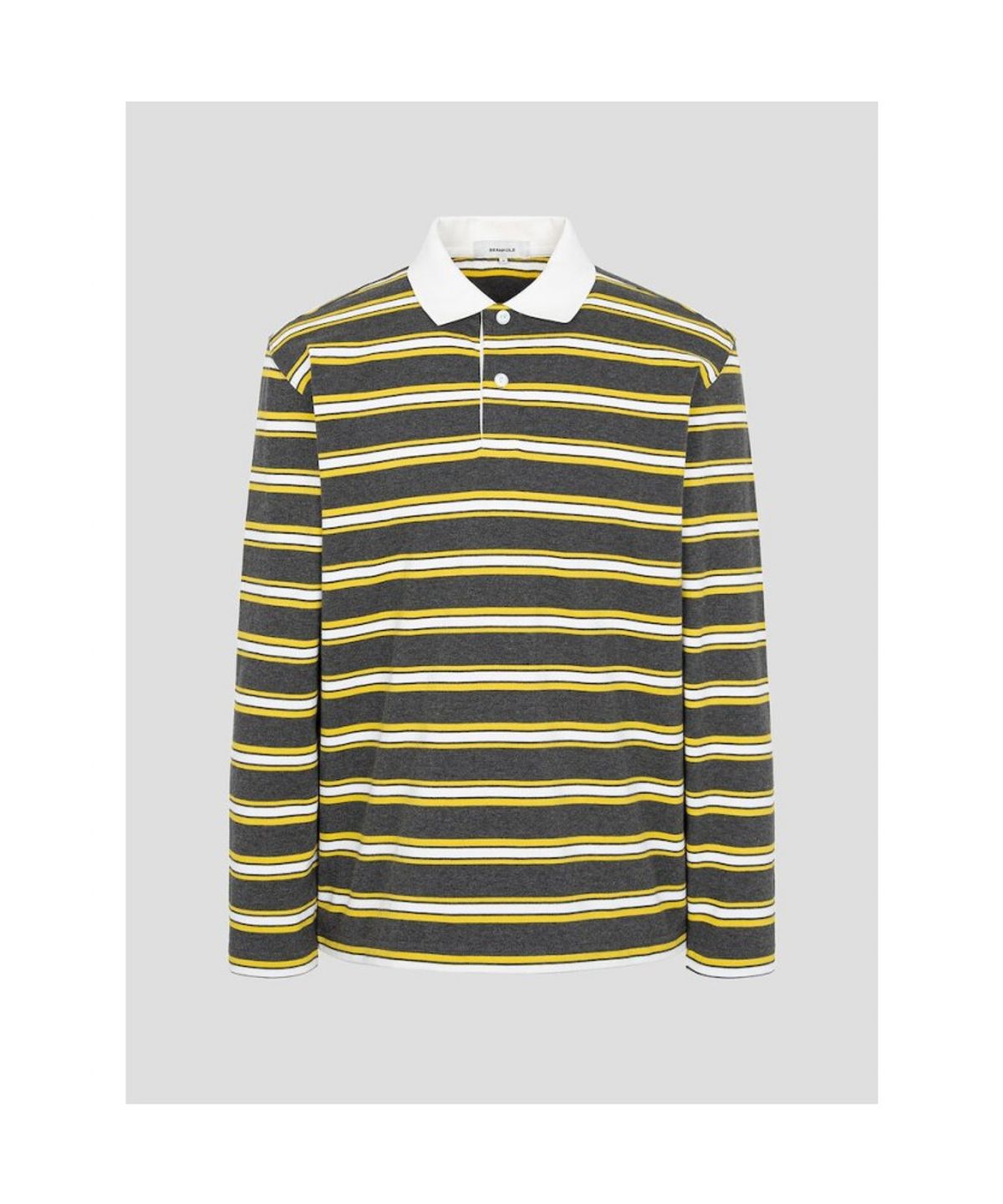 빈폴 멘(BEANPOLE MEN) 스트라이프 칼라넥 티셔츠  그레이 (BC5241C163)