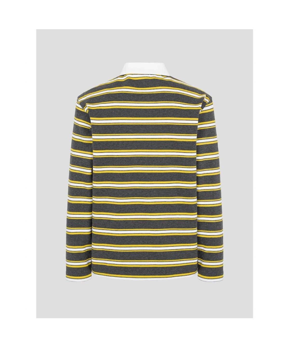빈폴 멘(BEANPOLE MEN) 스트라이프 칼라넥 티셔츠  그레이 (BC5241C163)