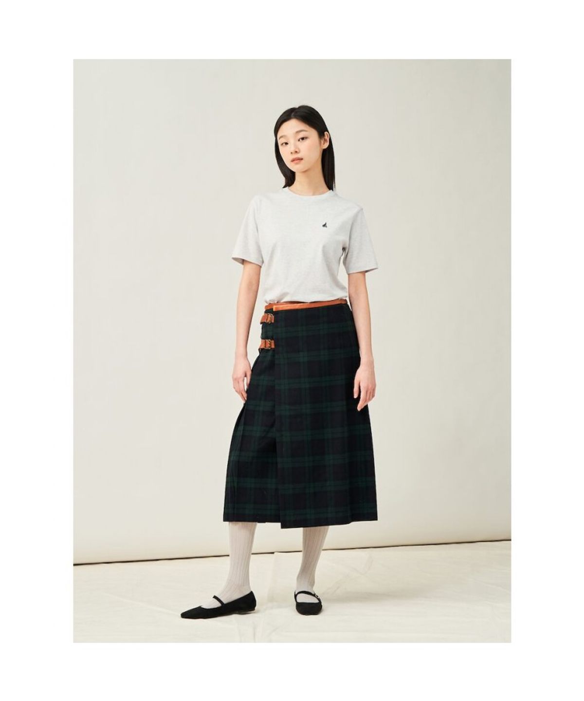 빈폴 멘(BEANPOLE MEN) [Essential] 수피마 코튼 라운드넥 티셔츠  아이보리 (BC5242E120)