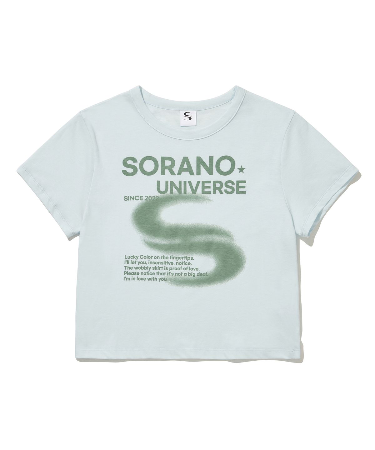 소라노(SORANO) SORANO Basic Logo crop T-shirt [2Color]
