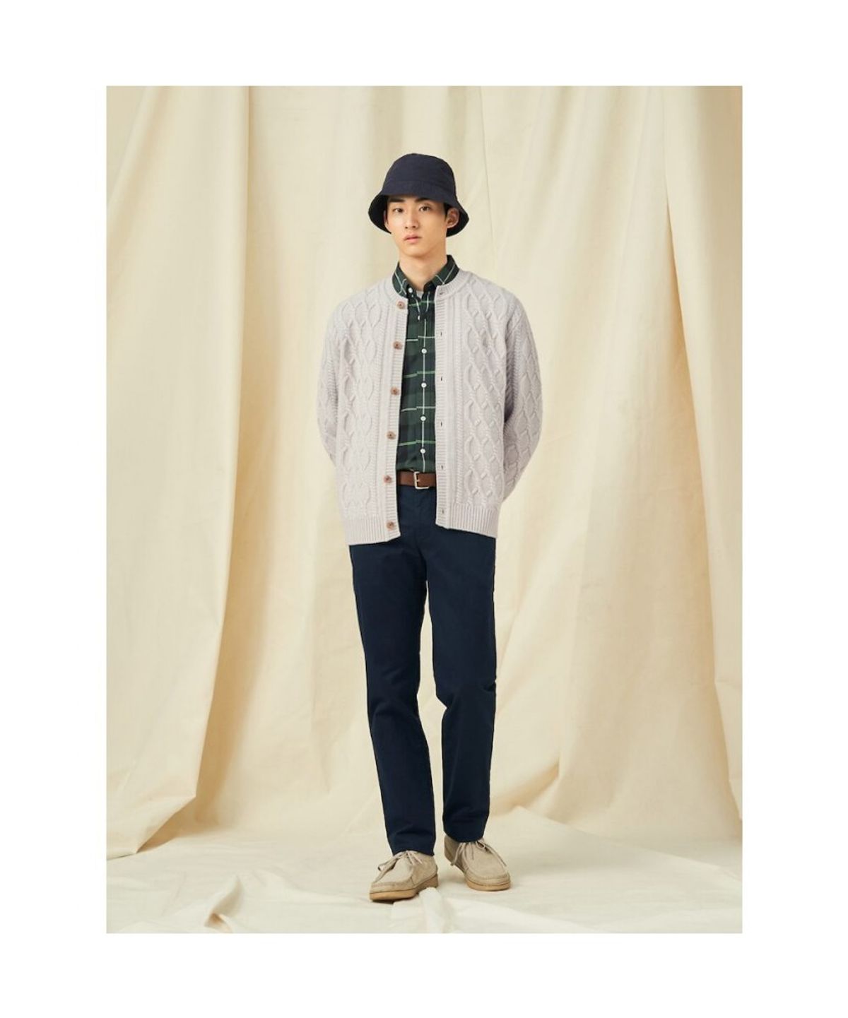 빈폴 멘(BEANPOLE MEN) [Essential]봄 치노 슬림 팬츠  네이비 (BC5121E01R)