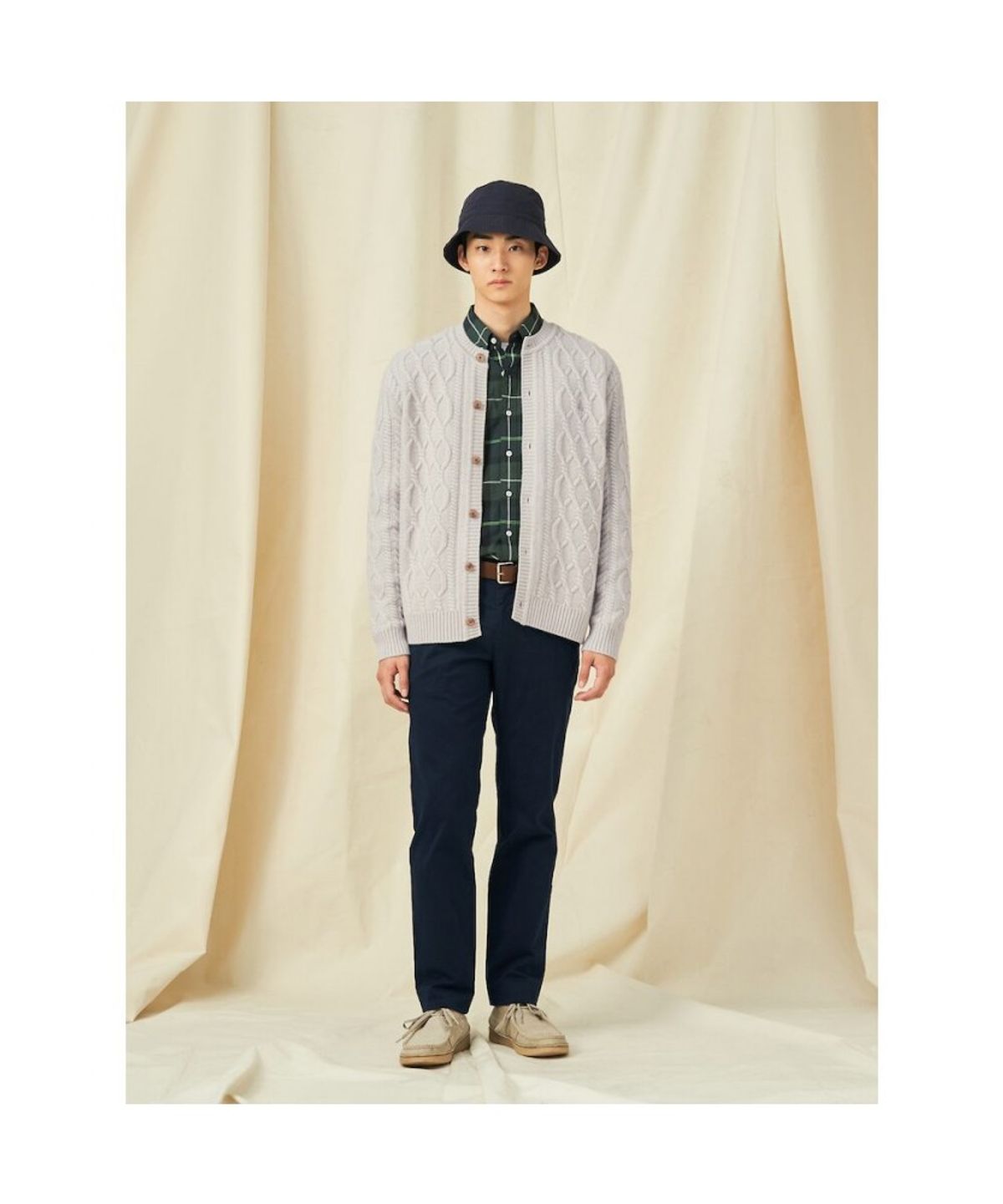 빈폴 멘(BEANPOLE MEN) [Essential]봄 치노 슬림 팬츠  네이비 (BC5121E01R)