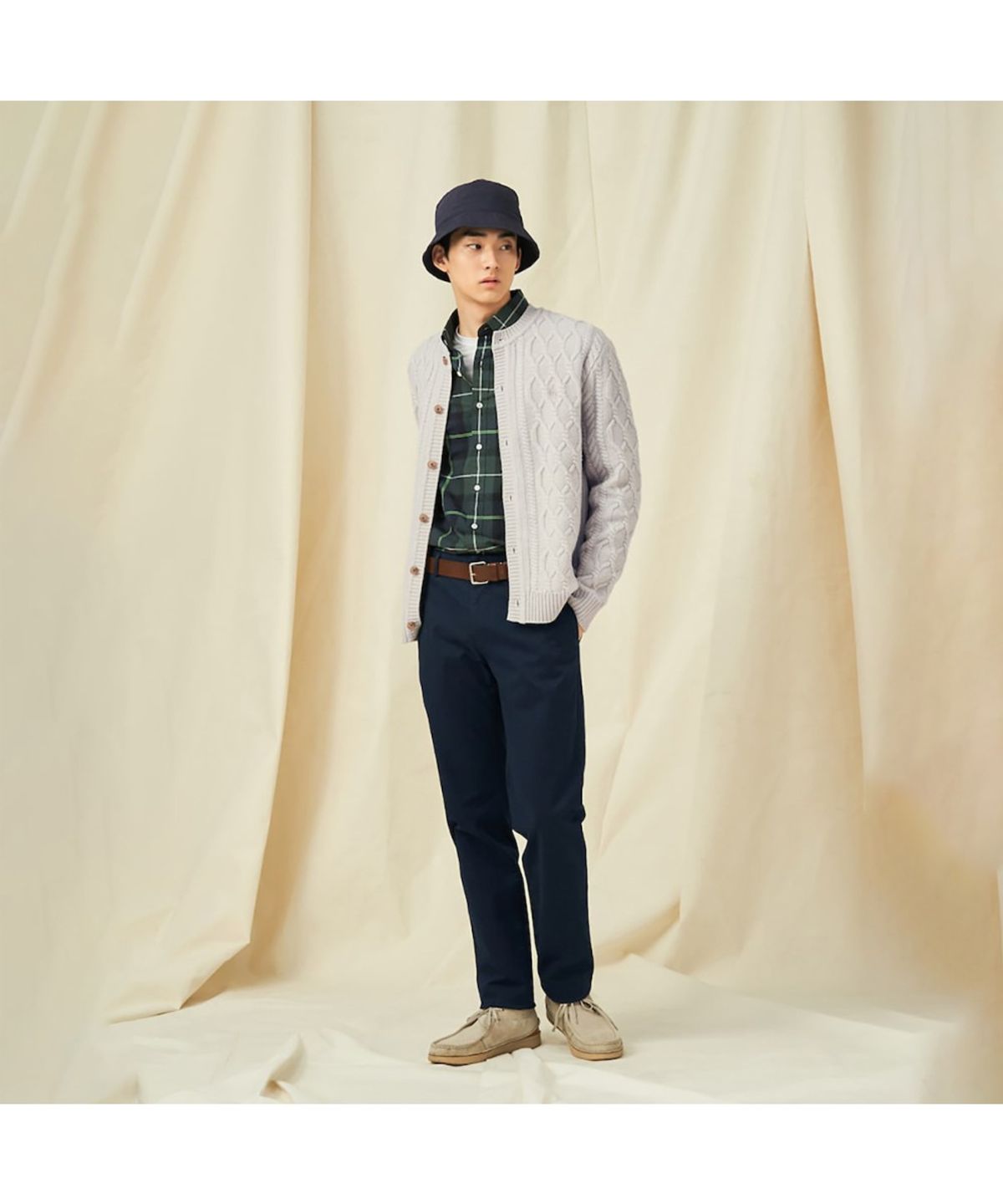 빈폴 멘(BEANPOLE MEN) [Essential]봄 치노 슬림 팬츠  네이비 (BC5121E01R)