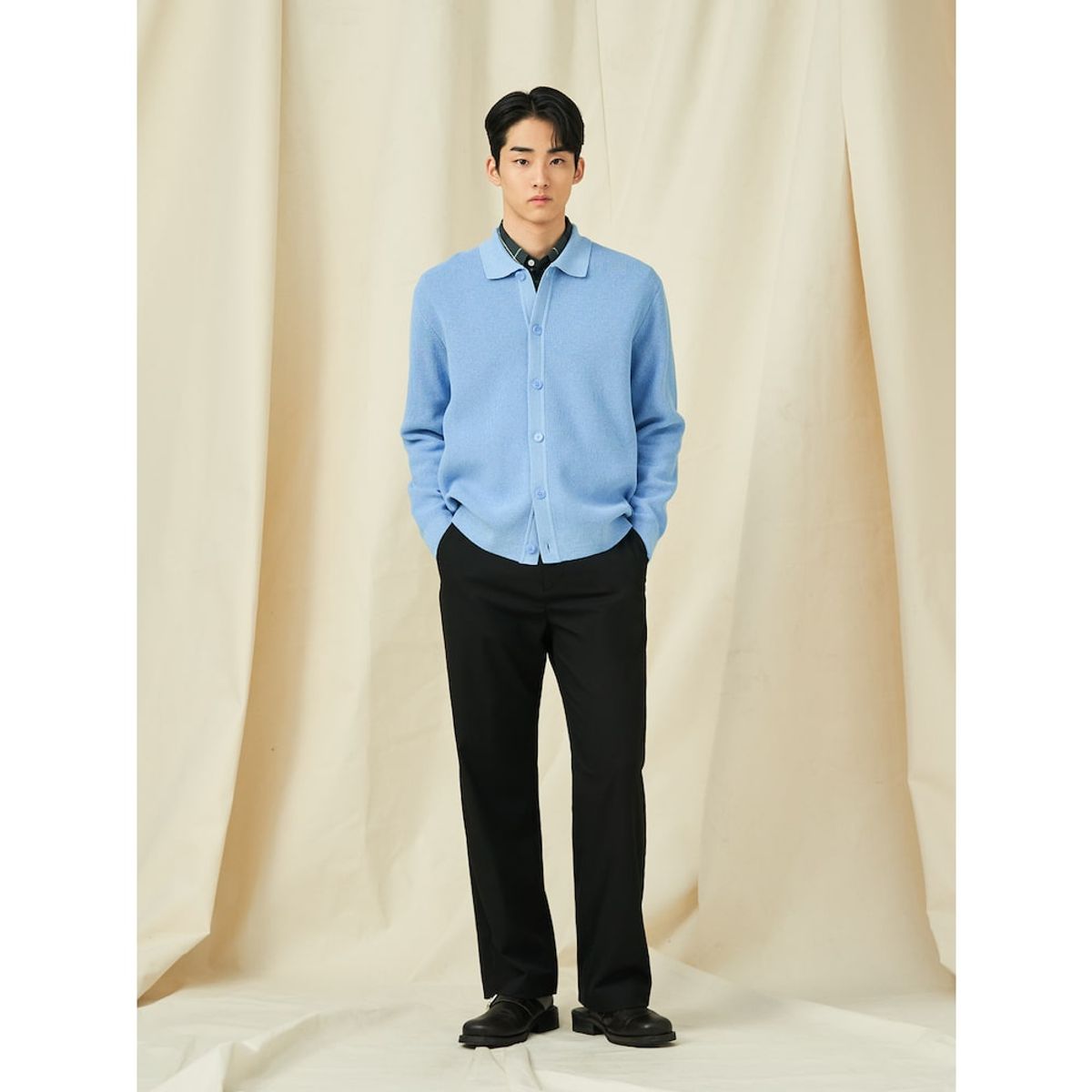 빈폴 멘(BEANPOLE MEN) 봄 와이드 슬랙스  블랙 (BC5121C185)