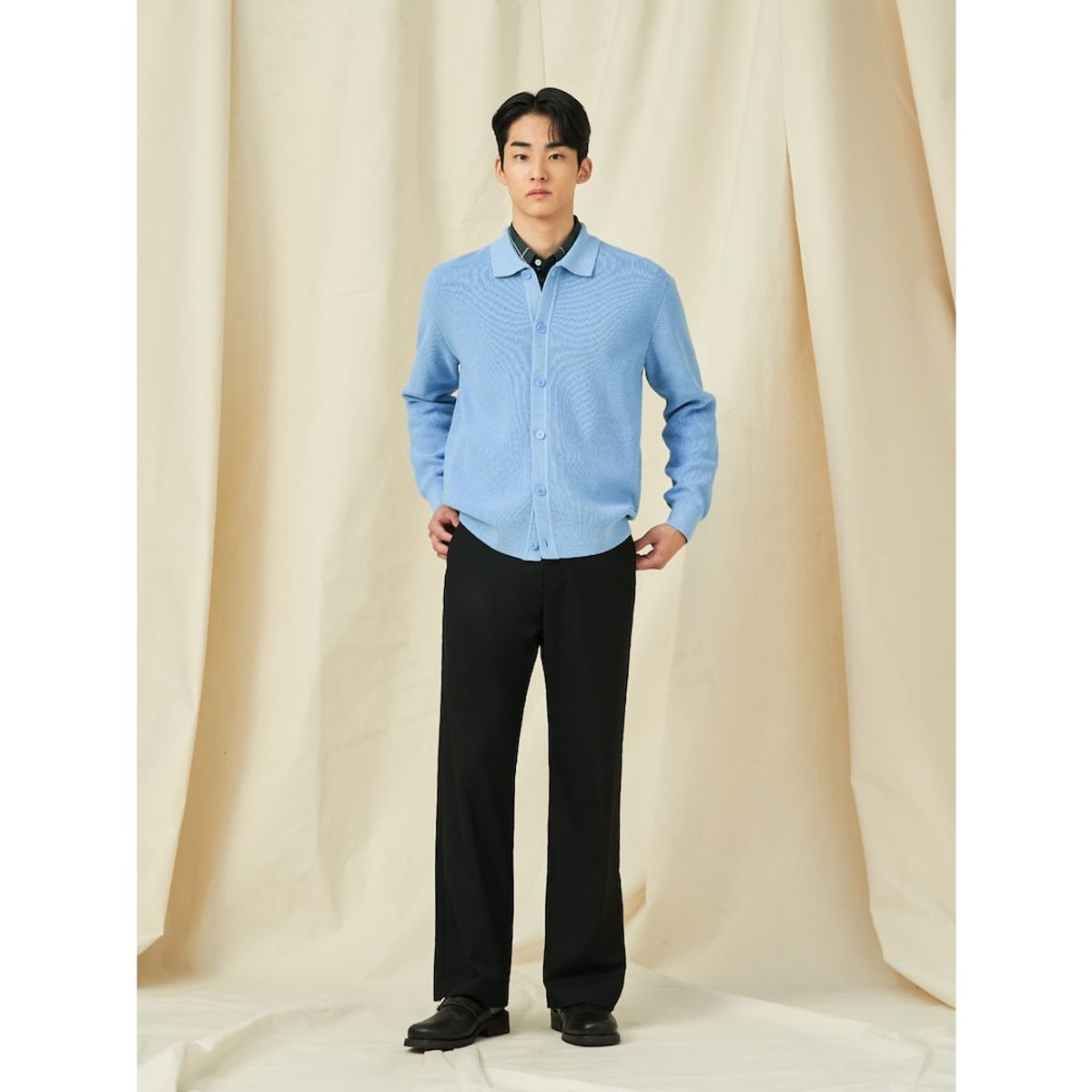 빈폴 멘(BEANPOLE MEN) 봄 와이드 슬랙스  블랙 (BC5121C185)