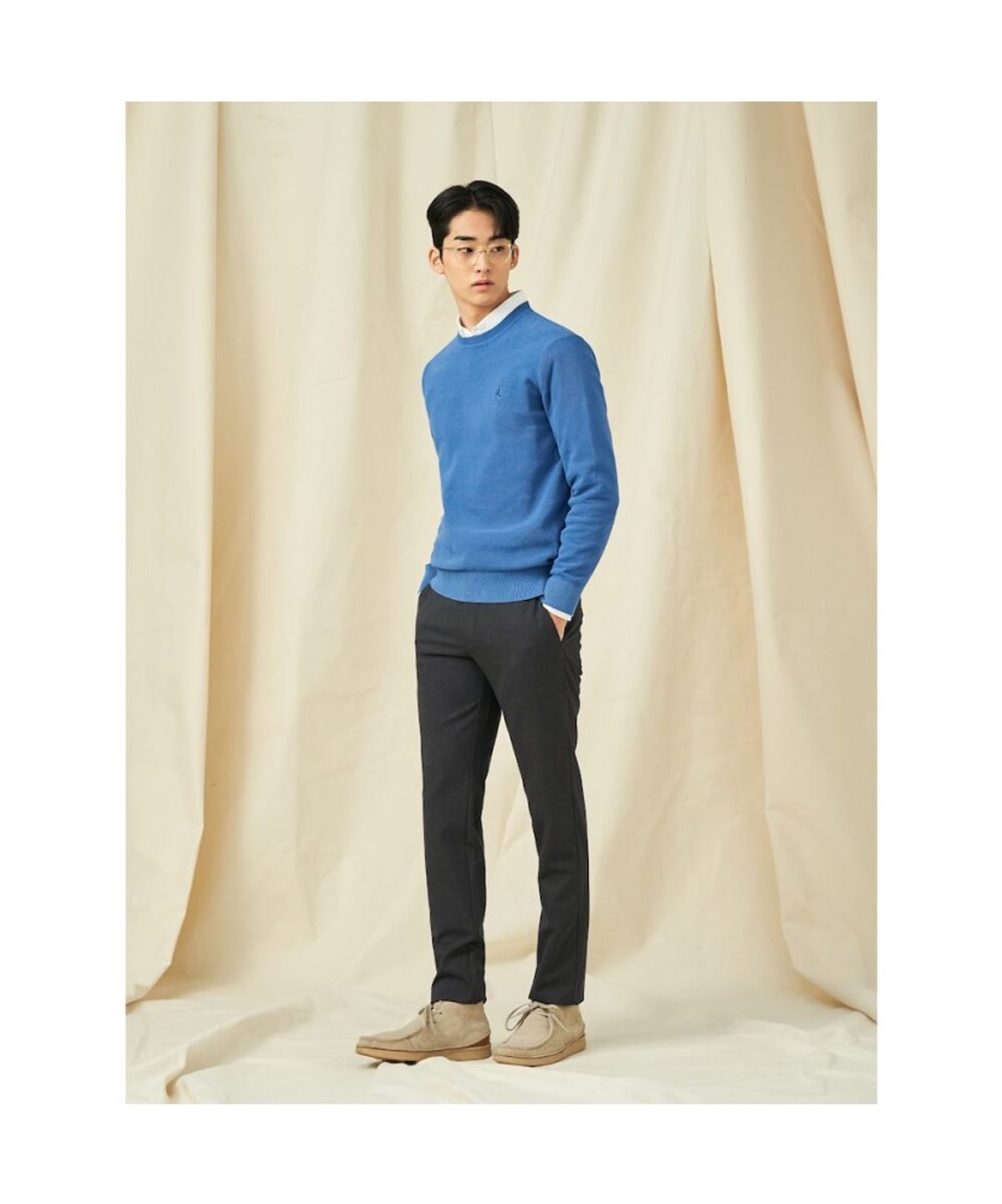 빈폴 멘(BEANPOLE MEN) 봄 슬림 슬랙스  애쉬 (BC5121C174)