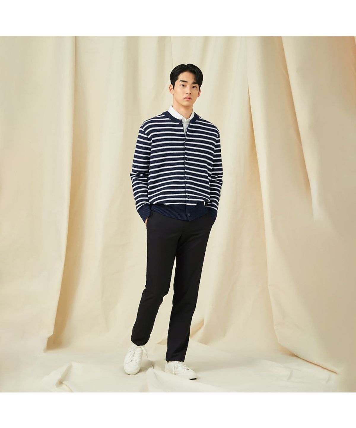 빈폴 멘(BEANPOLE MEN) 봄 슬림 슬랙스  블랙 (BC5121C175)