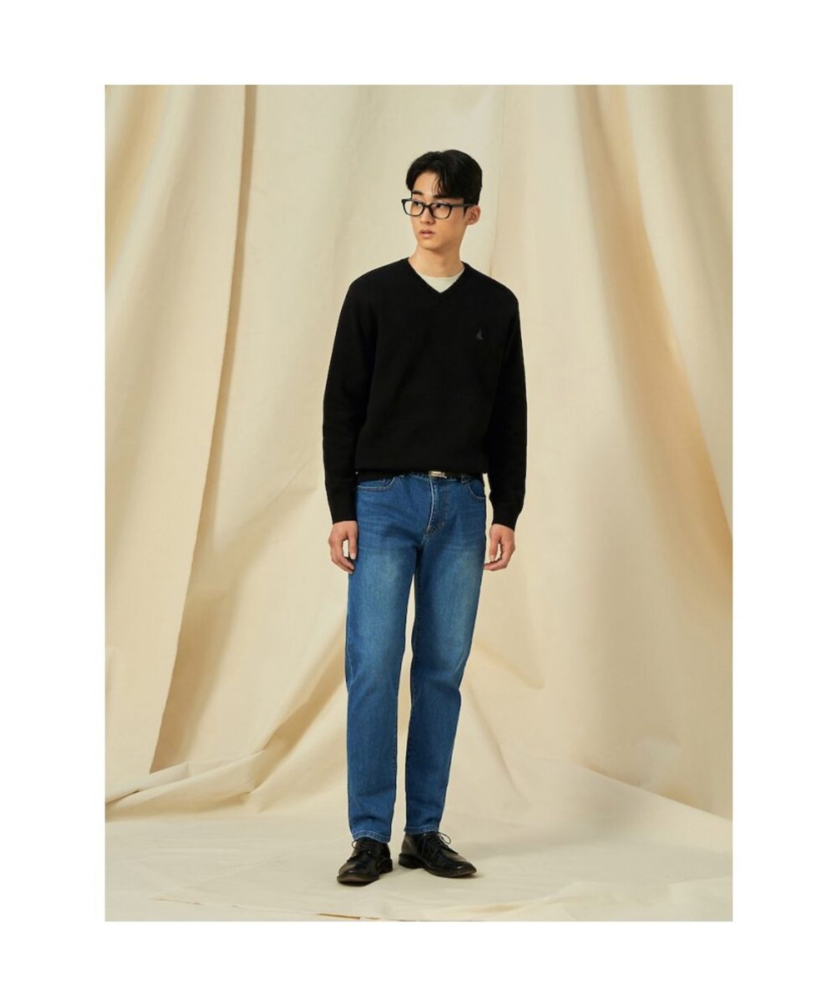 빈폴 멘(BEANPOLE MEN) [Essential]슬림 워싱 데님 팬츠  블루 (BC5121E72P)
